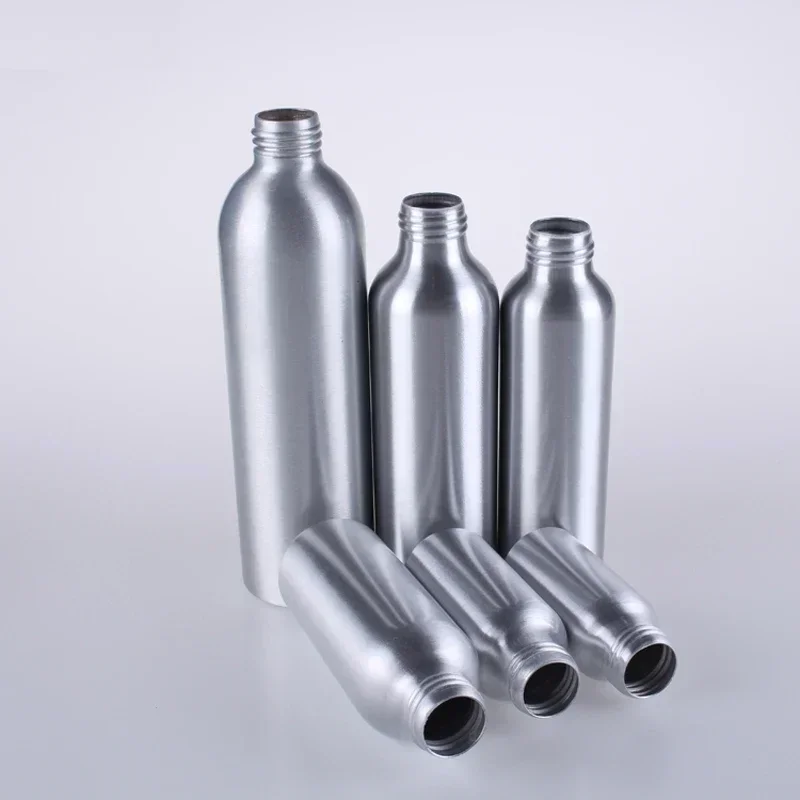 30/50/100/120/150/250ml Aluminum Spray Bottle Refillable Bottles Perfume Empty Container Travel Cosmetic Sprayer Atomizer Silver