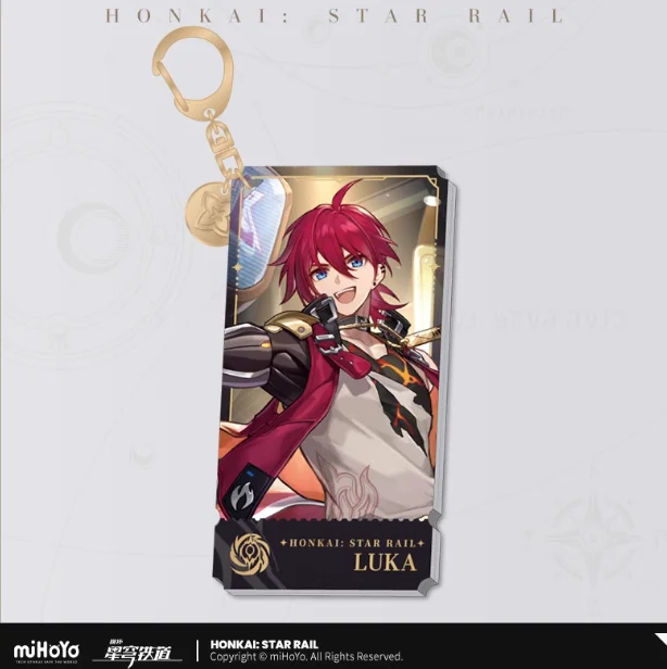 الرسمية هونكاي ستار السكك الحديدية الفضة الذئب كافكا تأثيري أنيمي سلسلة الاكريليك قلادة مفتاح سلسلة اكسسوارات الديكور هدية عيد الميلاد