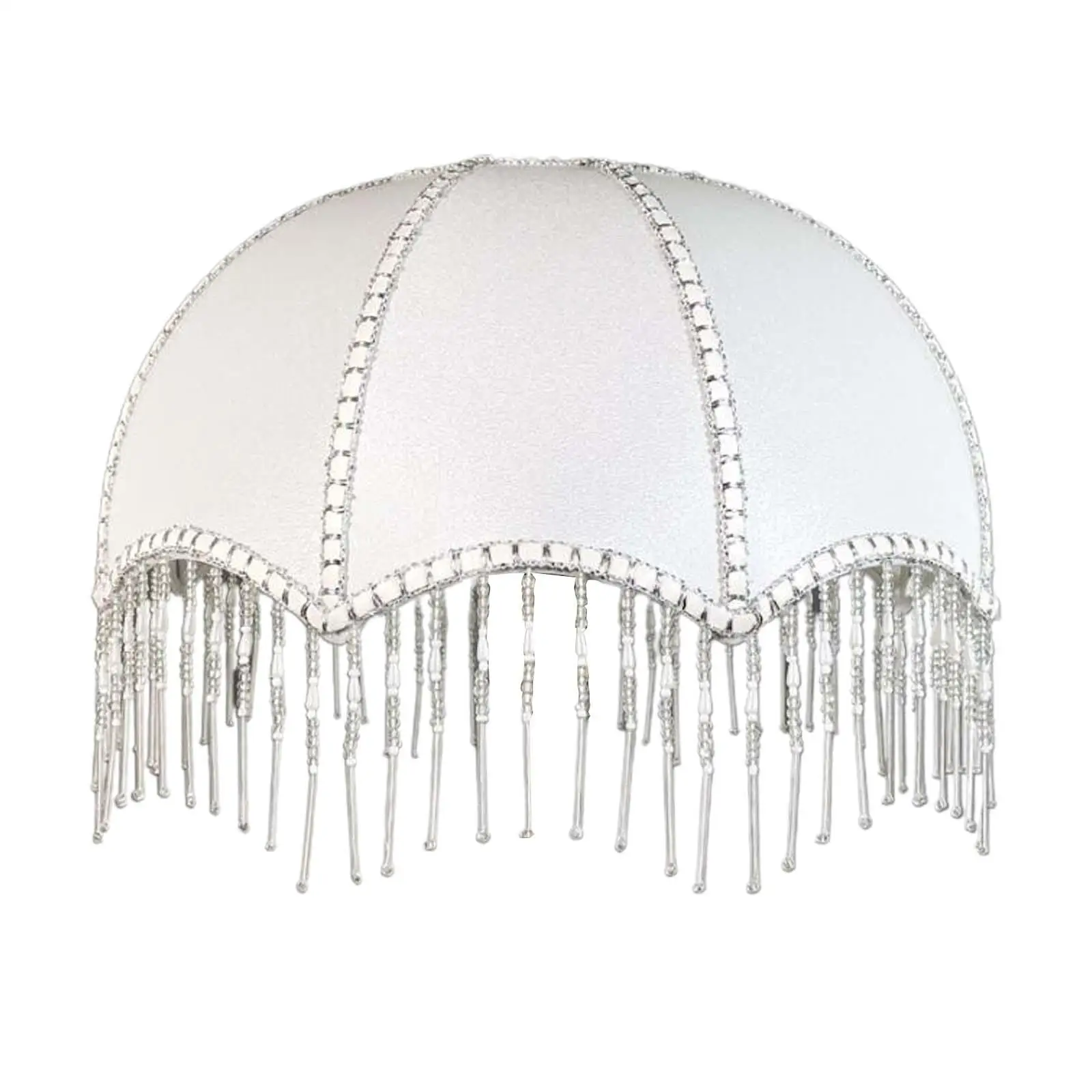 Decorative Umbrella Lamp Shade Lamp Cover Vintage with Tassel for Bedside Lamps Bottom 30cm Easily Install Fit E27 Light