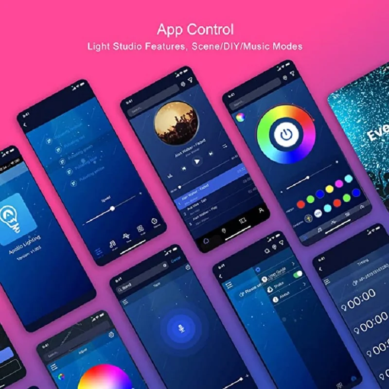 Bluetooth LED Light Bar with Infrared Remote Control LED Strip Lights 24 Keys 3535 RGB Tape for TV Backlight Bedroom Decoration