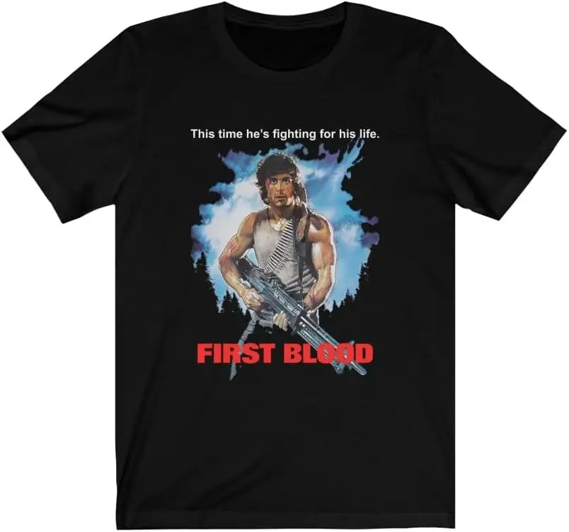 Mod.14 John Rambo First Blood Vietnam War Veteran Soldier Baker Team Acorralado  T-Shirt