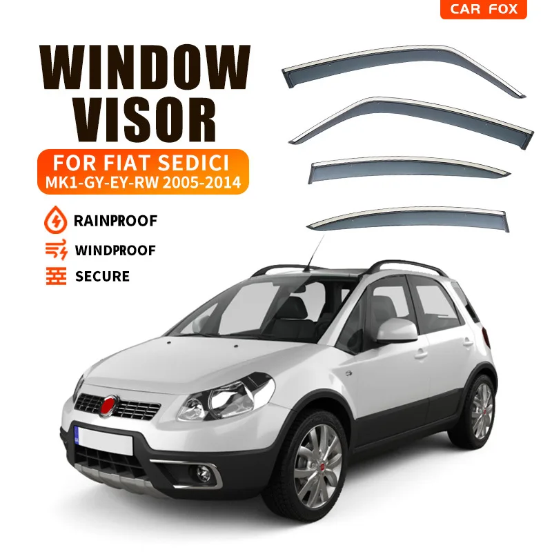 

For FIAT Sedici 2005-2014 Car Window Visor Awning Shelters Windshield Side Window Rain Sun Shade Auto Accessories