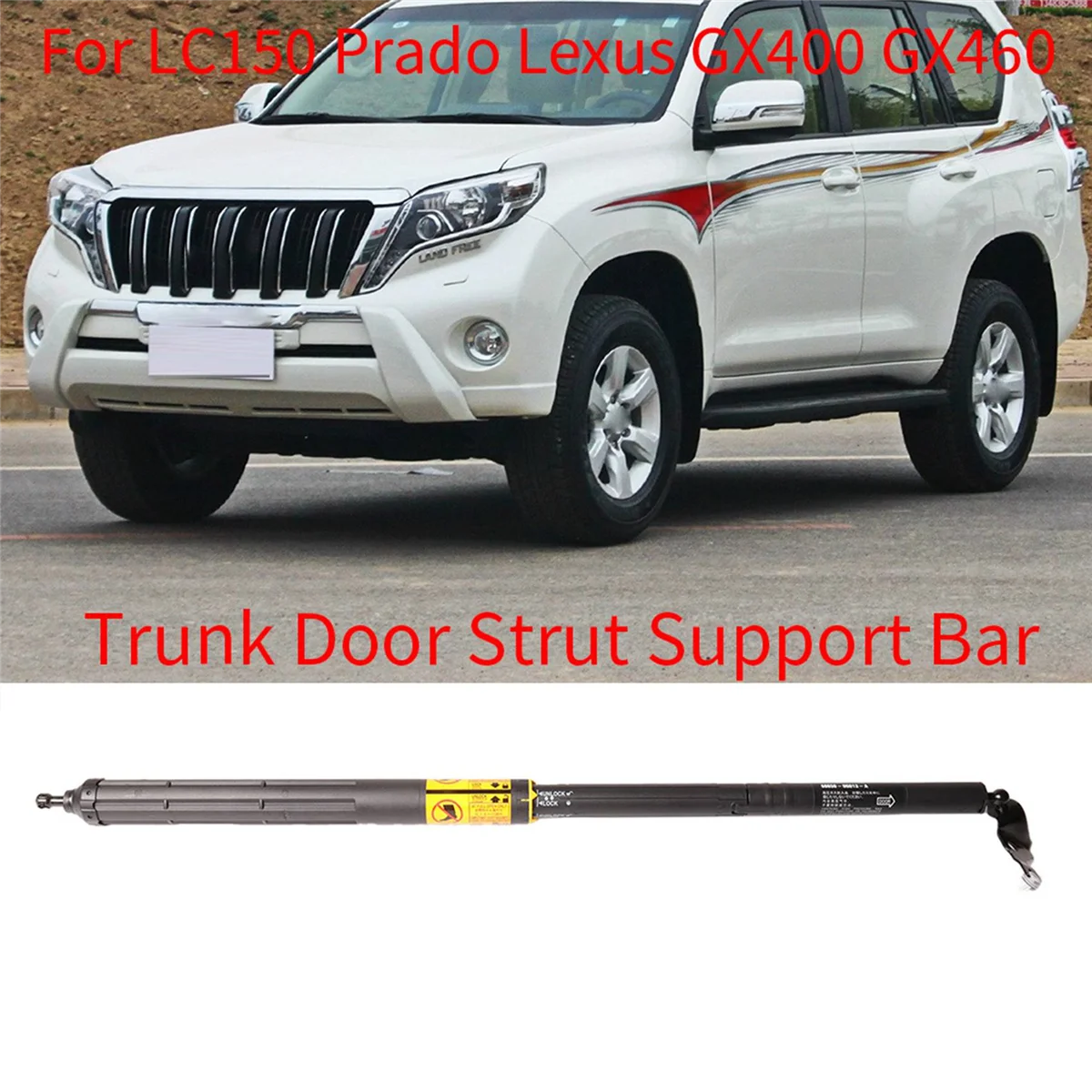 Car Trunk Door Lock Hinge Strut Support Bar for Toyota LC150 Prado Lexus GX400 GX460 68650-0G013