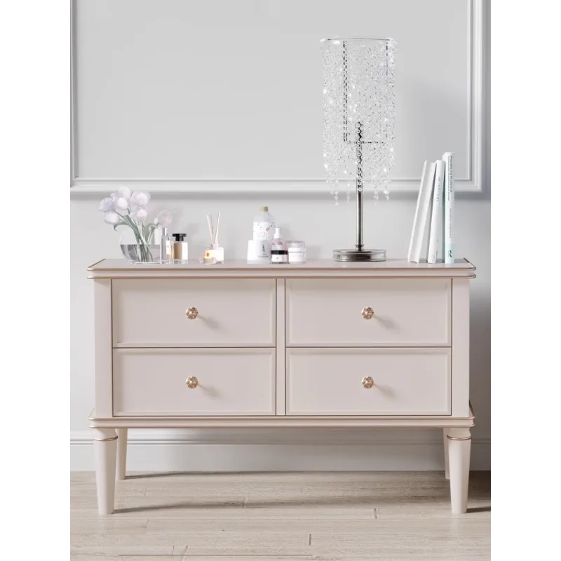

American light luxury simple ins wind bedside table free installation