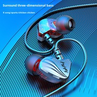New TypeC earphones for heavy bass gaming, suitable for Apple Honor, Samsung, Huawei phones, sports, 3.5mm wired earphones