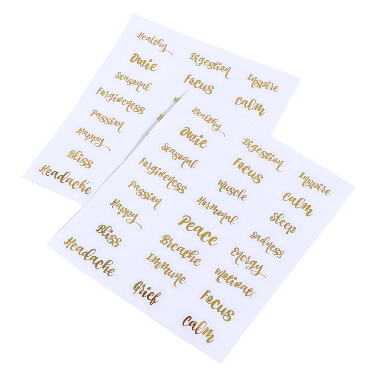 

5 Sheets Essential Oil Bottle Labels Waterproof Adhesive Stickers for Perfume Paper Recognition ganizing Folder Tags