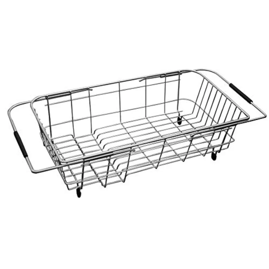 

Expandable Dish Drainer Drying Rack Over The Kitchen Sink 16.1 x 9 Stainless Steel