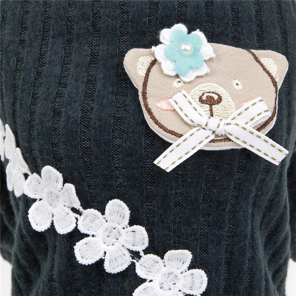 

Dog Clothes Pet Sweater Tiny Puppy Outfit Cute Warm Party Clothes Small Bed Fashion Winter Wear Soft Cotton Material