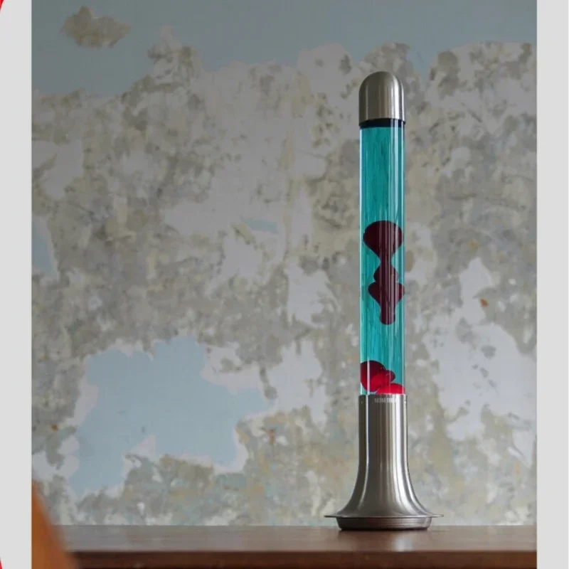 Flame red lake blue, original countertop floor lamp, artistic simplicity, lava lamp