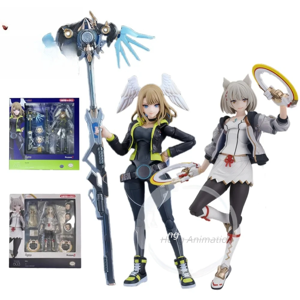 

Max Factory Figma 635-Eunie / 603-Mio Anime Action Figure Model Kit Highly Detailed Gift for Collector & Fans Multi-accessory