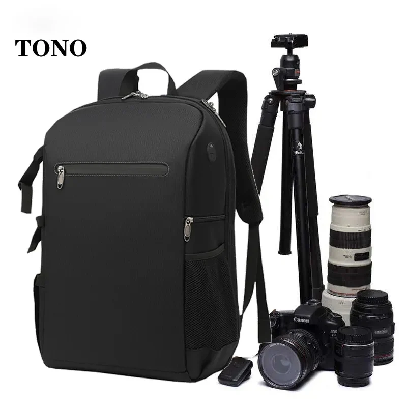 Large Capacity Multifunctional Shockproof DSLR Mirrorless Camera Backpack with Laptop Tripod Holder for Canon Nikon Sony