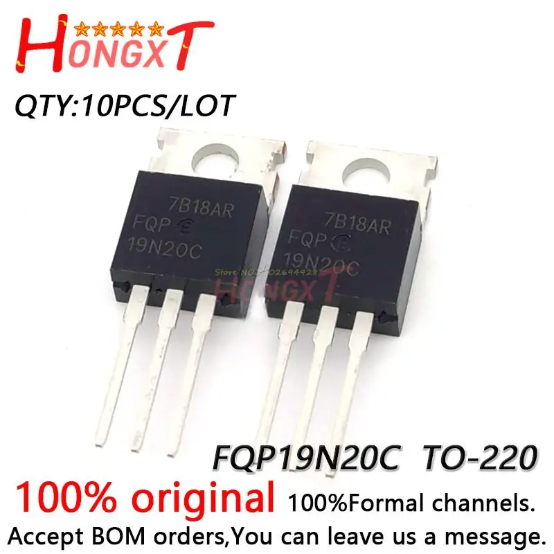 

10PCS 100% NEW FQP19N20C FQP19N20 TO-220 field effect transistor 19A 200V 19N20.