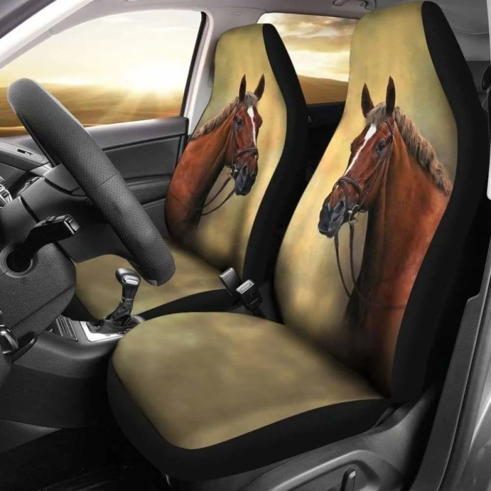 

Classic Horse Car Seat Covers 170804,Pack of Front Seat Cover