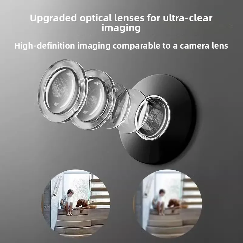 For Enhanced Home Safety Wide Angle 200 Degree Home Security Peephole Cat Eye  HD Glass Lens Door Viewer