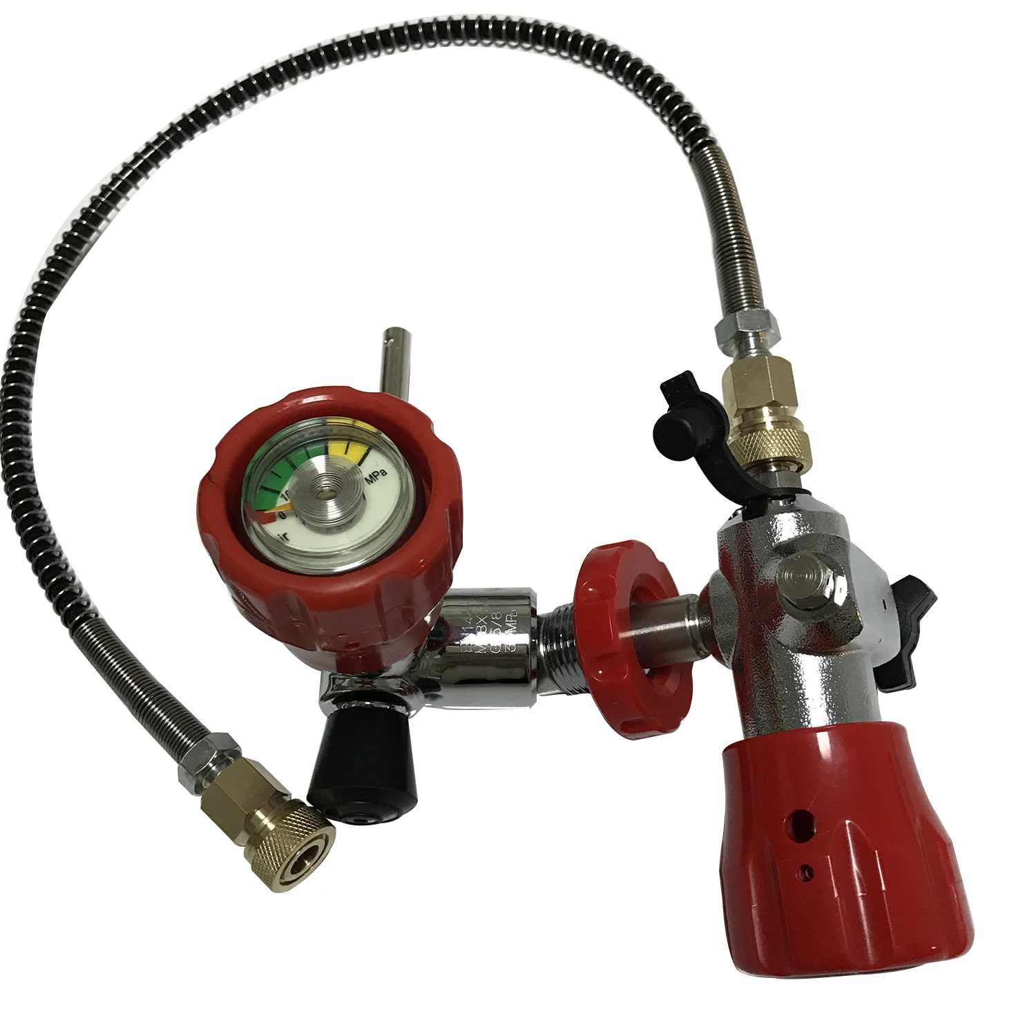 ACECARE 4500PSI Quick Connector Filling Station for Carbon Fiber Bottle Valve for Gas Transfer or Tank Refilling Big to Small