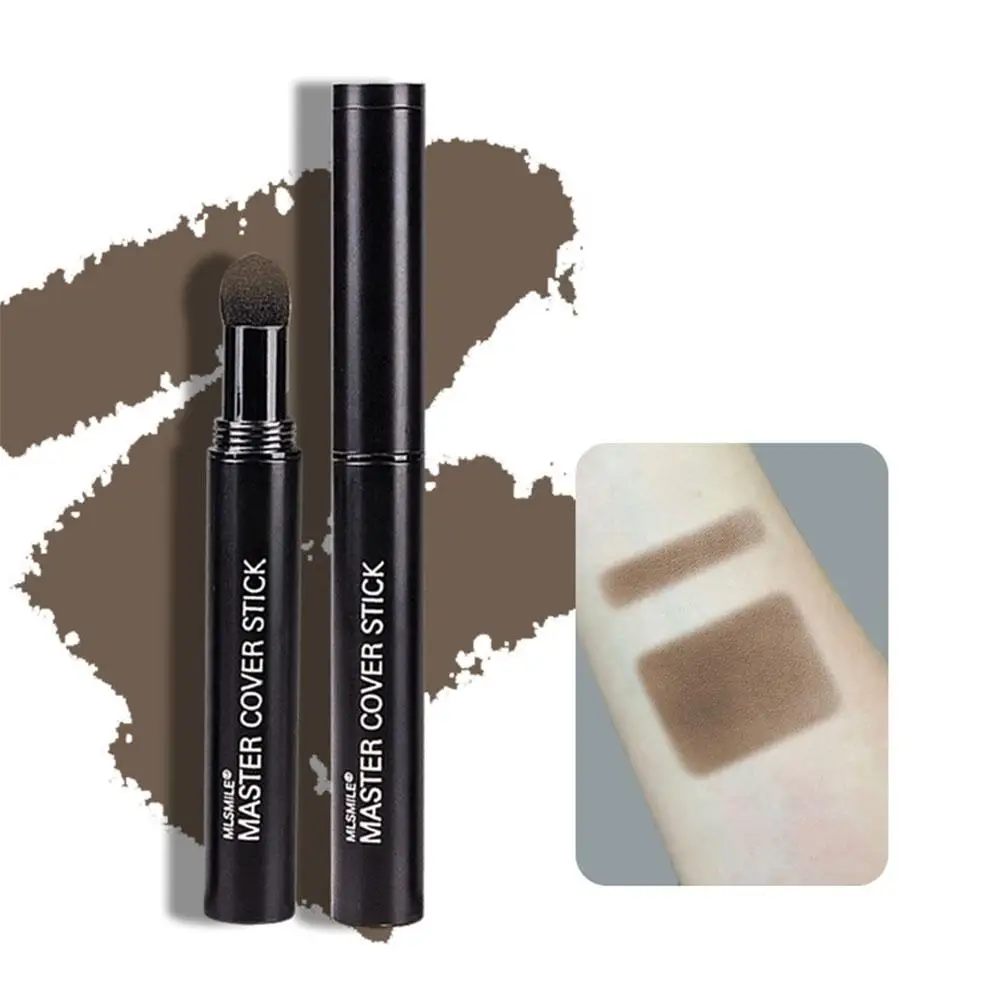 Mlsmile caneta corretiva de linha fina, 6 cores, caneta de sobrancelha, cobertura de linha de cabelo, à prova d'água, lápis de tintura de cabelo para sobrancelha, bastão de cabelo y4y3