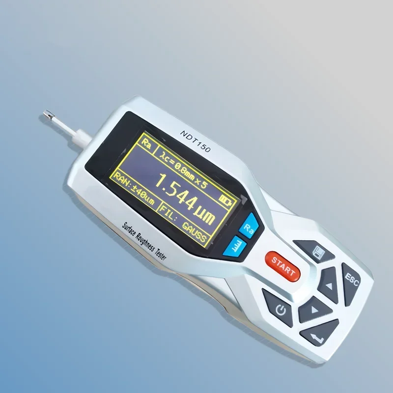 جهاز اختبار خشونة السطح الرقمي المحمول KR221 بطارية ليثيوم USB لمدة عام واحد لقياس بطارية الماكينة تتضمن كابلًا #2