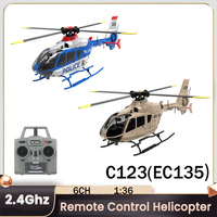 Rc Era C123 New Remote Control Helicopter 6ch Single Paddle, Aileron, And Brushless Motor Resembling A Real Helicopter Drone Toy