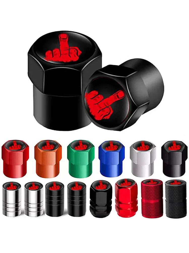 AliExpress NONE 4Pcs Car Tire Valve Caps Aluminium Seal Tire Valve Stem Caps Dust Proof Covers Universal For Car Truck Motorcycle Bicycle Caps