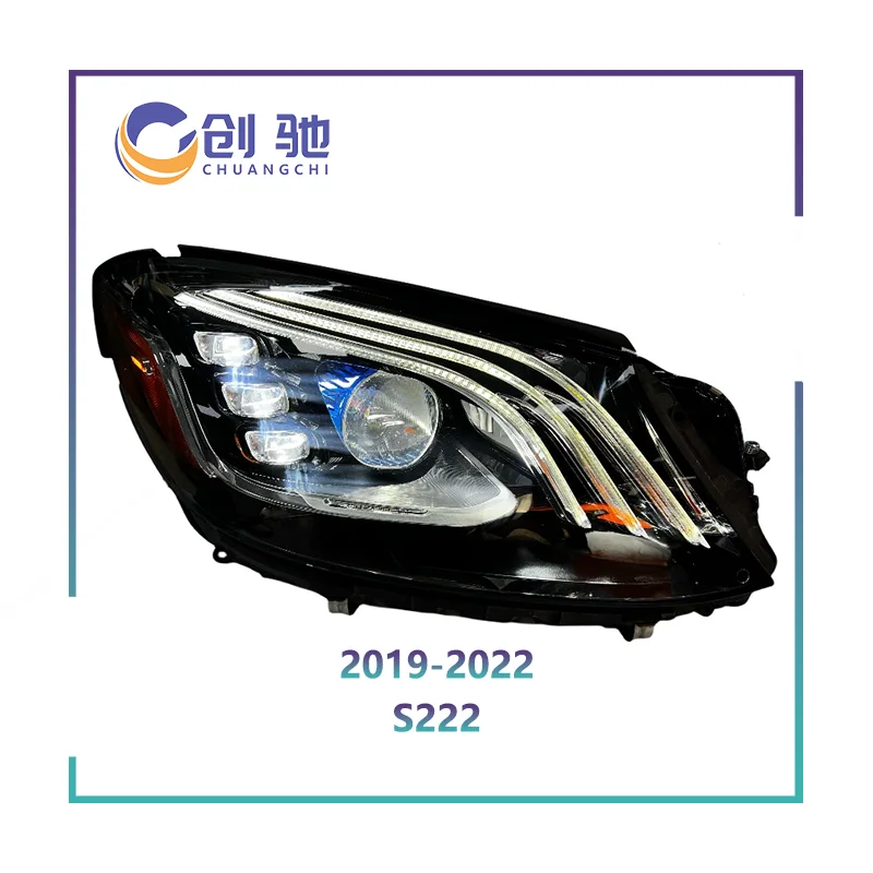 

High Quality 24V LED Headlights for 2019 MercedesBenz Car Headlamp S-Class W222 Headlights Blue White 6000K 36W Car Headlights