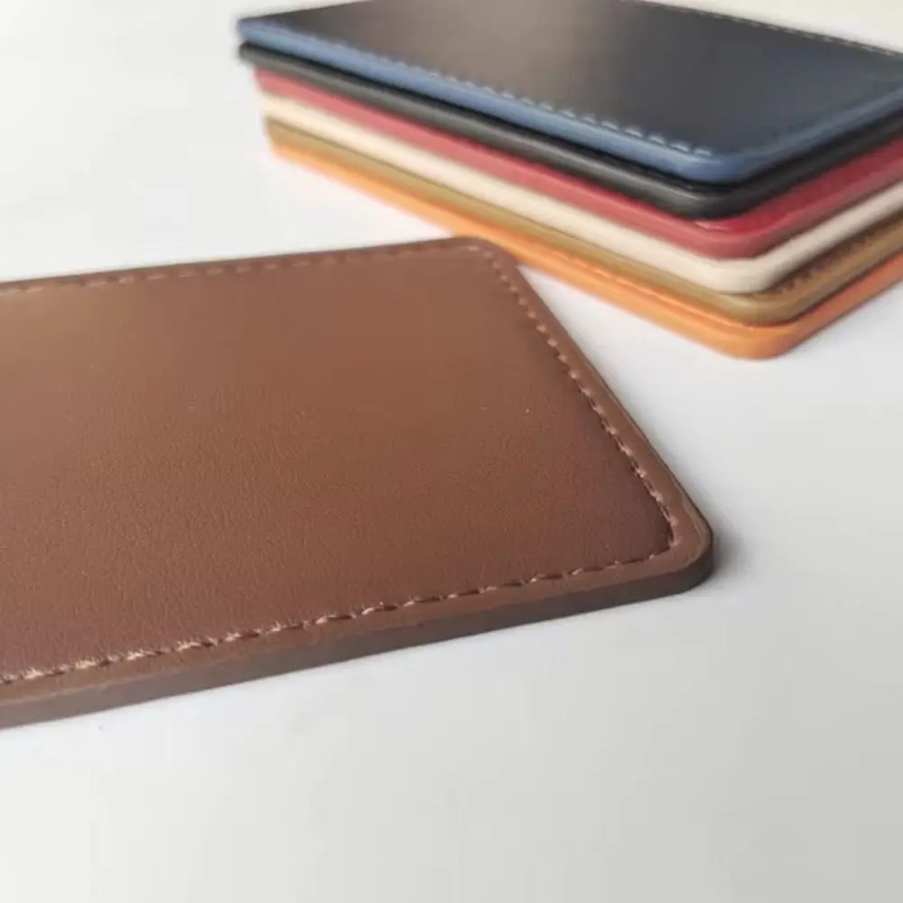 Ultra-Thin RFID Card Holder RFID Blocking Soft Lining Leather Card Sleeve PU Leather Anti-Demagnetization ID Card Case