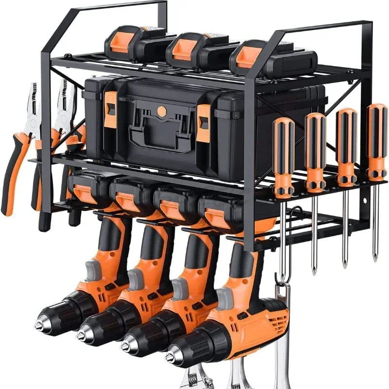 Home Portable Electric Drill Storage Rack Wall Mounted Multi-layer Minimalist Power Tool Sorting Storage Rack