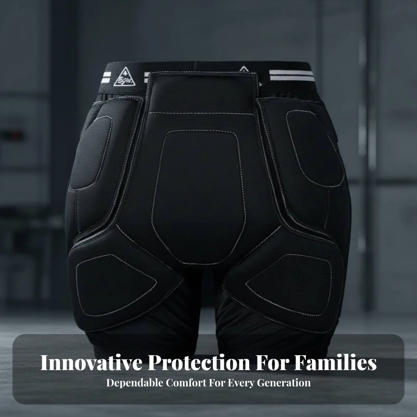 

Ski Pelvic Pad & Knee Protector Set, Shock-Absorbing Pants, Unisex, Wear Under Clothing, For Kids & Adults