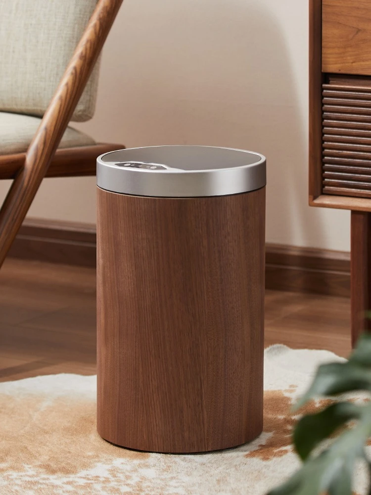 

Trash can, household, covered, smart, induction, living room, bedroom, office, toilet, wooden