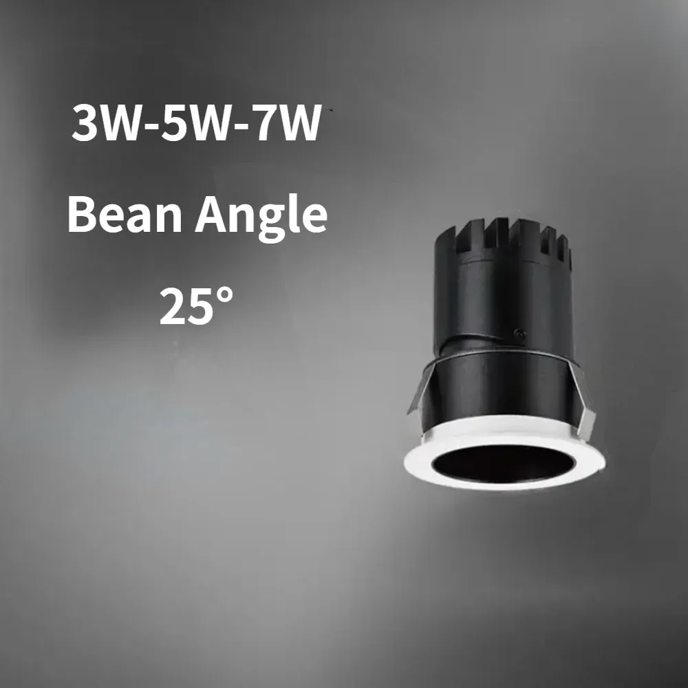 3W 5W 7W nuovo prodotto Design di piccole dimensioni senza luci dure senza sfarfallio faretto da incasso a griglia senza sfarfallio faretto a LED