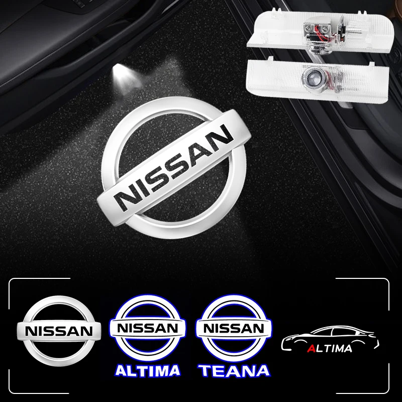 

2Pcs Car Door Logo Light Ghost Shadow Welcome Lamp for Nissan Teana Altima Coupe Sedan MAXIMA AMADAR TITAN QUEST Quest Armada