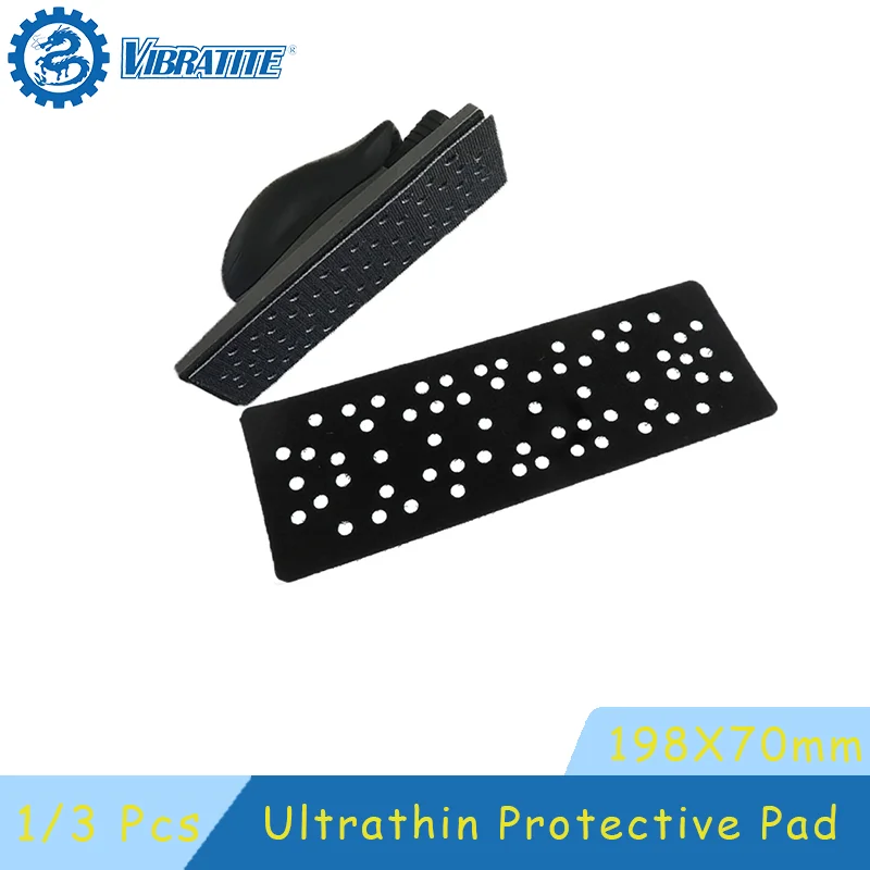 

198x70mm Ultrathin Protective Pad Hookit Clean Sanding Disc Pad 1/3 Pcs Hook Saver Pad Protector for Polishing Mirka Sanding pad