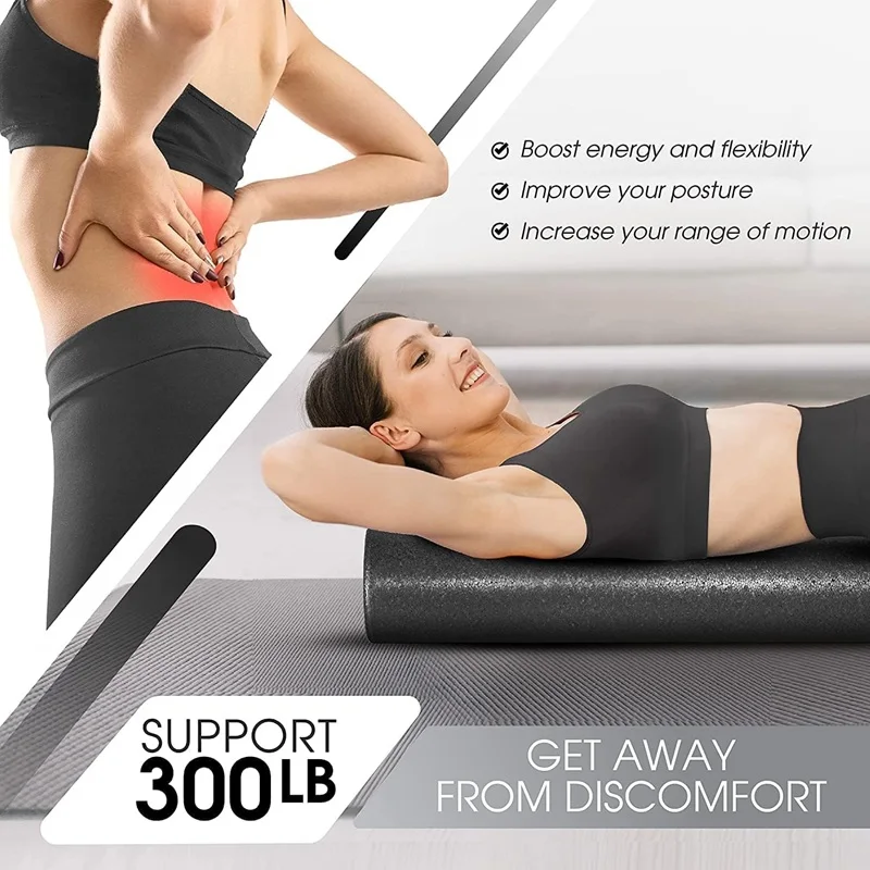 Yoga-Schaumstoffrolle Fitness EPP Hochdichte Yoga-Säule Pilates-Schaumstoffrolle Übungs-Rückenmassagerolle Heimfitness-Ausrüstung – Detail 5