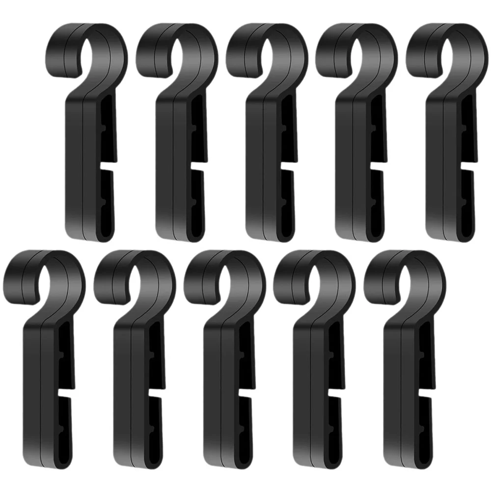 10 Pcs Safety Headlight Buckle Fixed Anti-slip 8pcs Hard Hats Lamp Clips Headlamp Hook Accessories Mounting Plastic Man