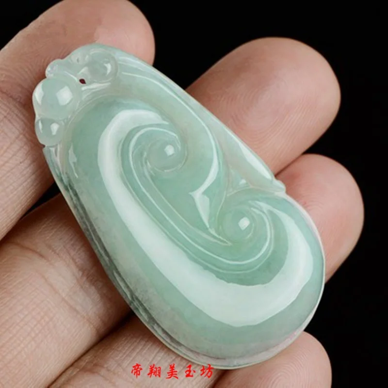 Burma jadeite Ruyi big jade pendant