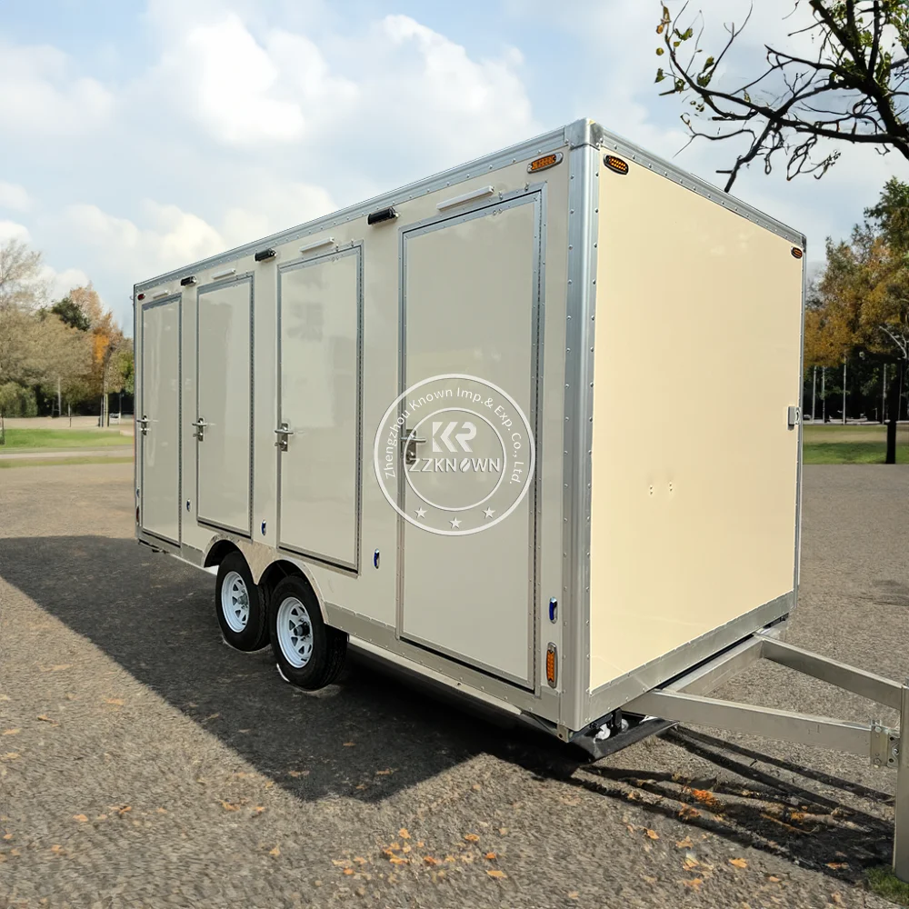 

Portable Prefab Rent Outdoor Restroom Trailer Mobile Toilet Portable Restroom Shower Toilet Trailer for Sale