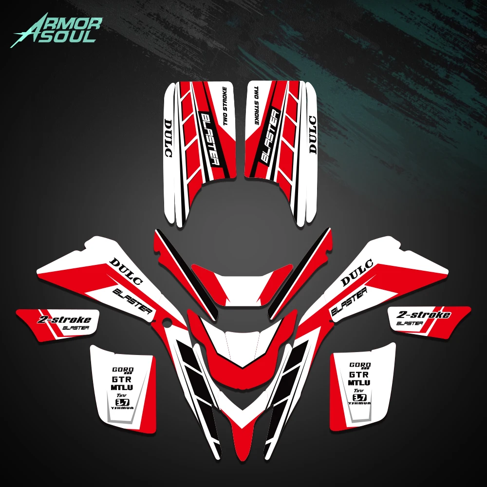 Armorsoul New Style DECALS STICKERS GRAPHICS For Yamaha BLASTER YFS200 1988 - 2006 YFS 200 Blaster200