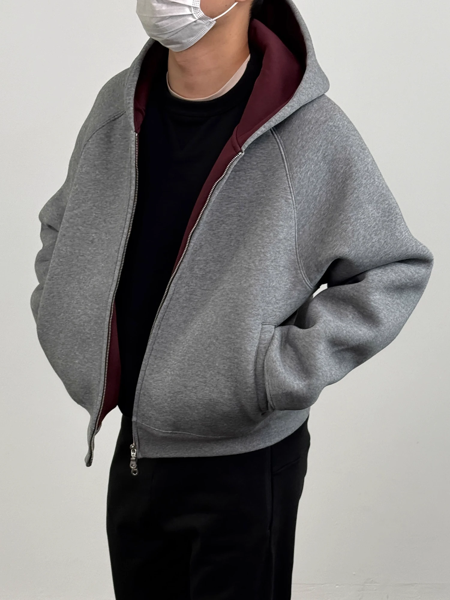 

Мужская толстовка-худи American Style на молнии, свободного кроя, теплая, повседневная, из полиэстера, с длинными рукавами, круглым вырезом горловины