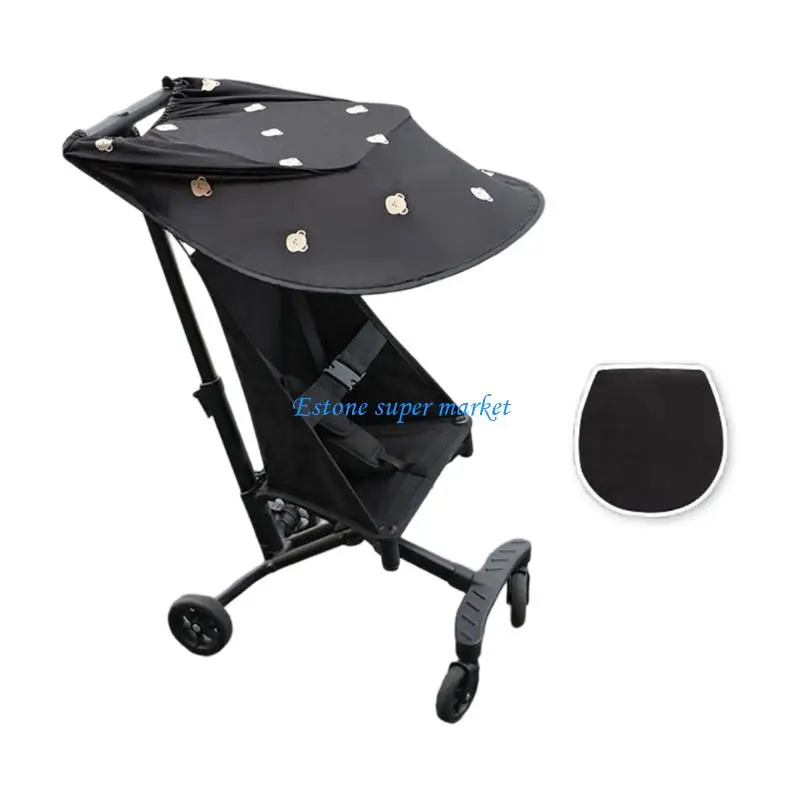 090B Durable & Washable Pram Sun Baby Pram Sun Canopy Soft Designed for Quick Setups & Greatest Sun