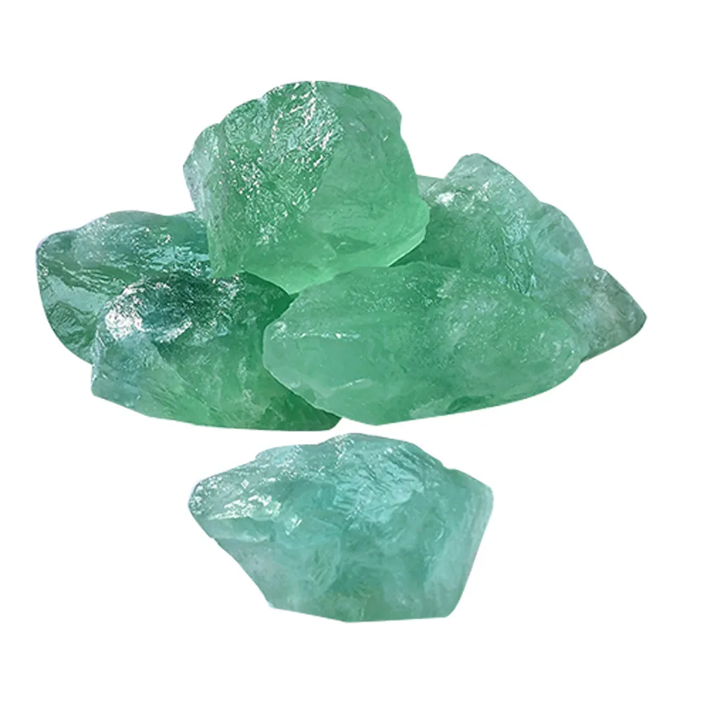 

Natural Green Fluorite Rough Stones Great for Aquarium Decor DIY Crafts Aromatherapy Diffuser Stones Vase Fillers Home Stone