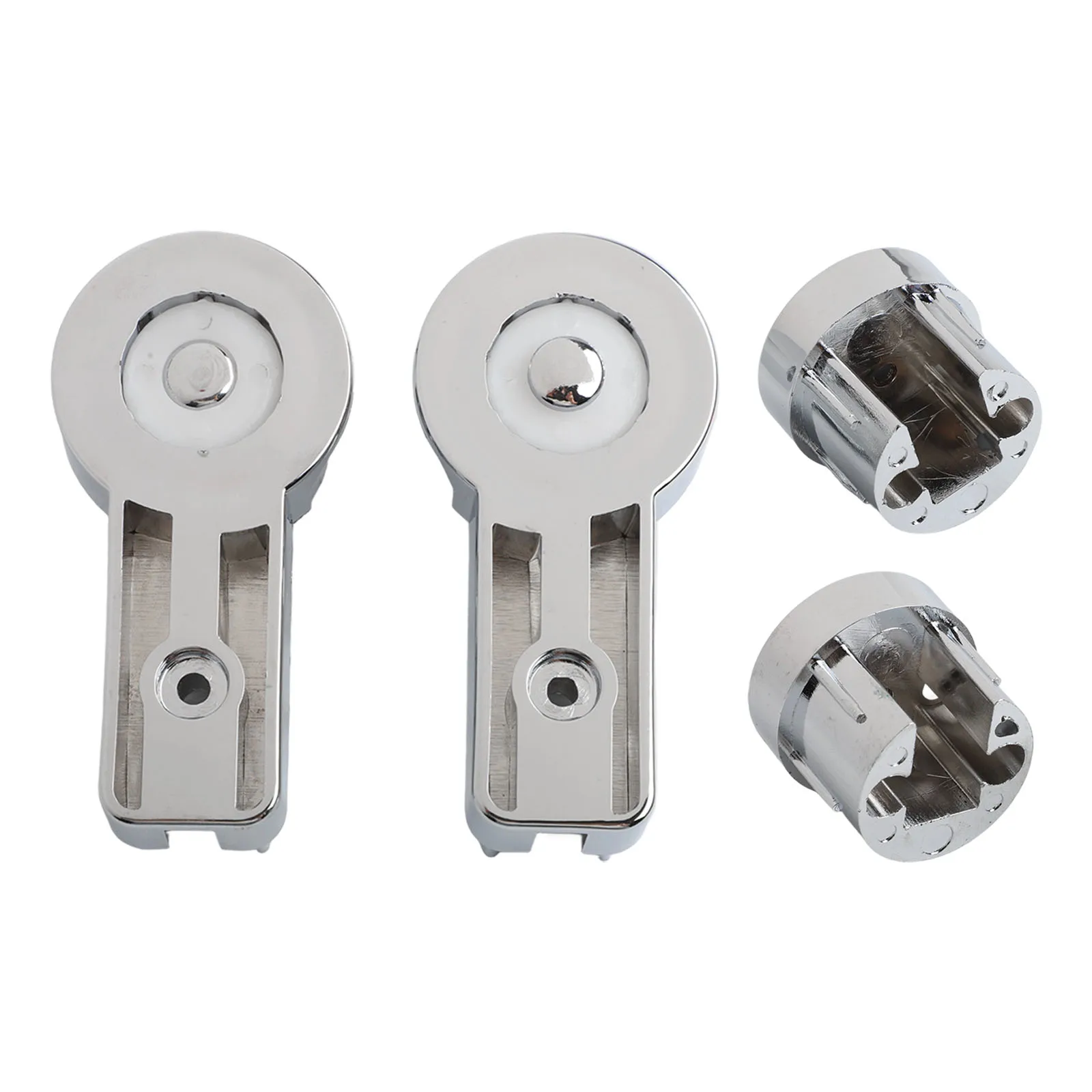 

Shower Renovation Chrome Shower Screen Hinges Spa Chrome Plated Brackets Secure Shower Door Fit Simple Installation Brackets
