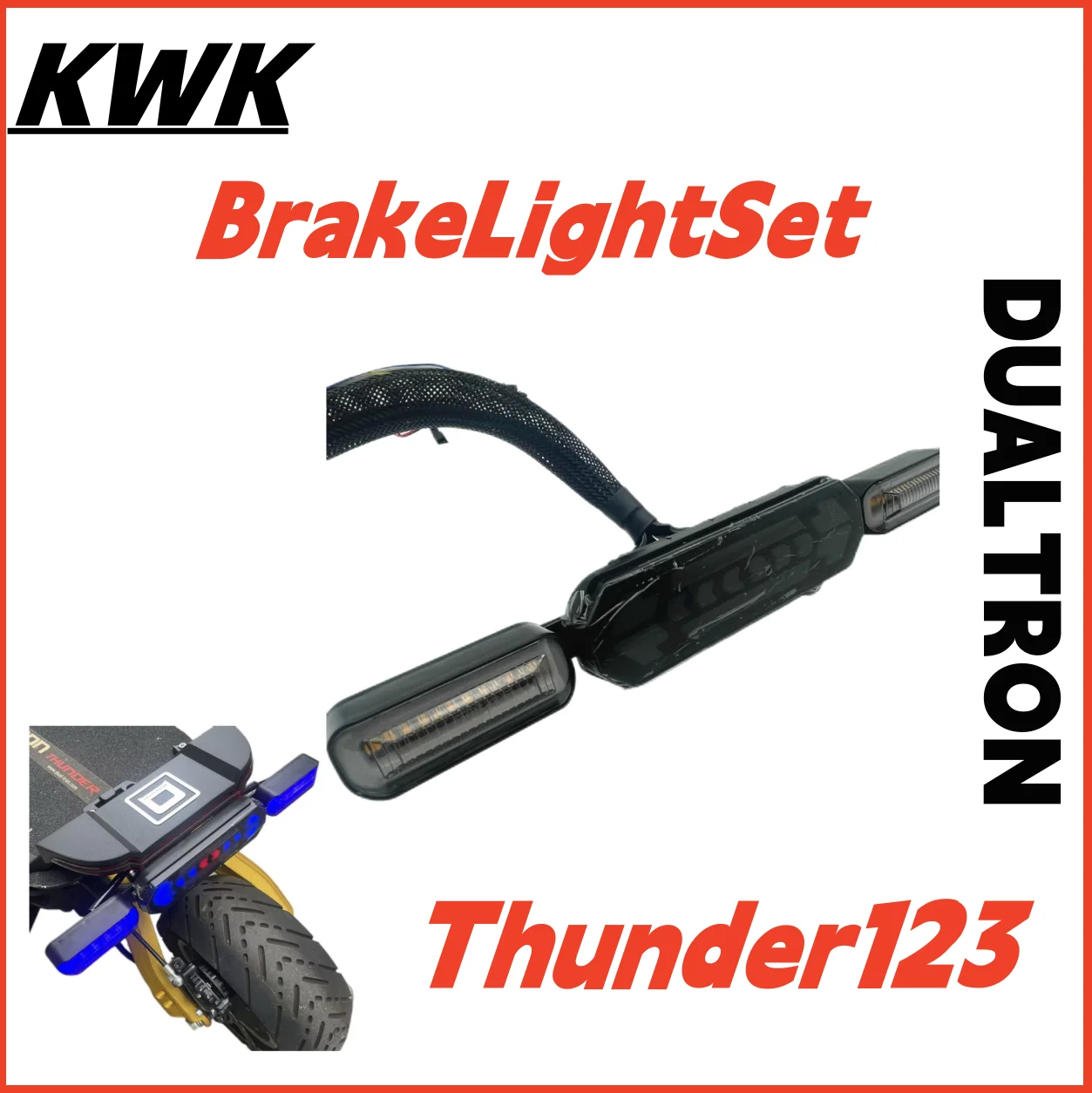 

KWK Rear Footrest Brake Light Set For Dualtron Thunder2 Victor Achilleus MINIMOTORS Electric Scooter Multi-Function Brake Led
