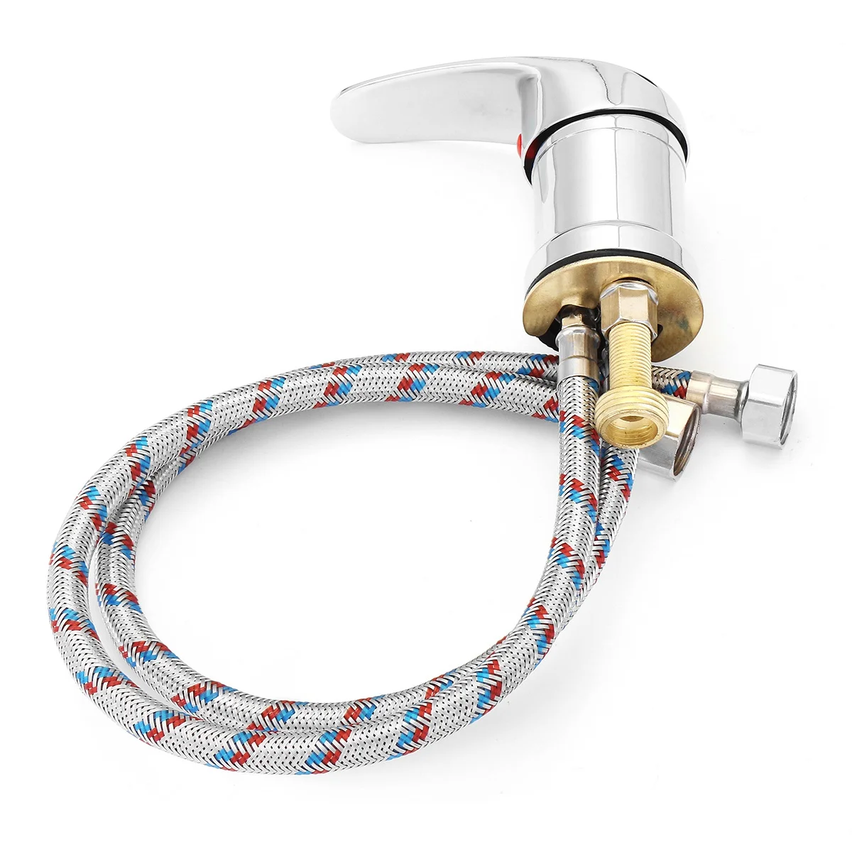 

ABHZ-Single Wide Tap Bath Sink Shower Head Spray Hose Push On Mixer Hairdresser Pet Household Faucet Extenders