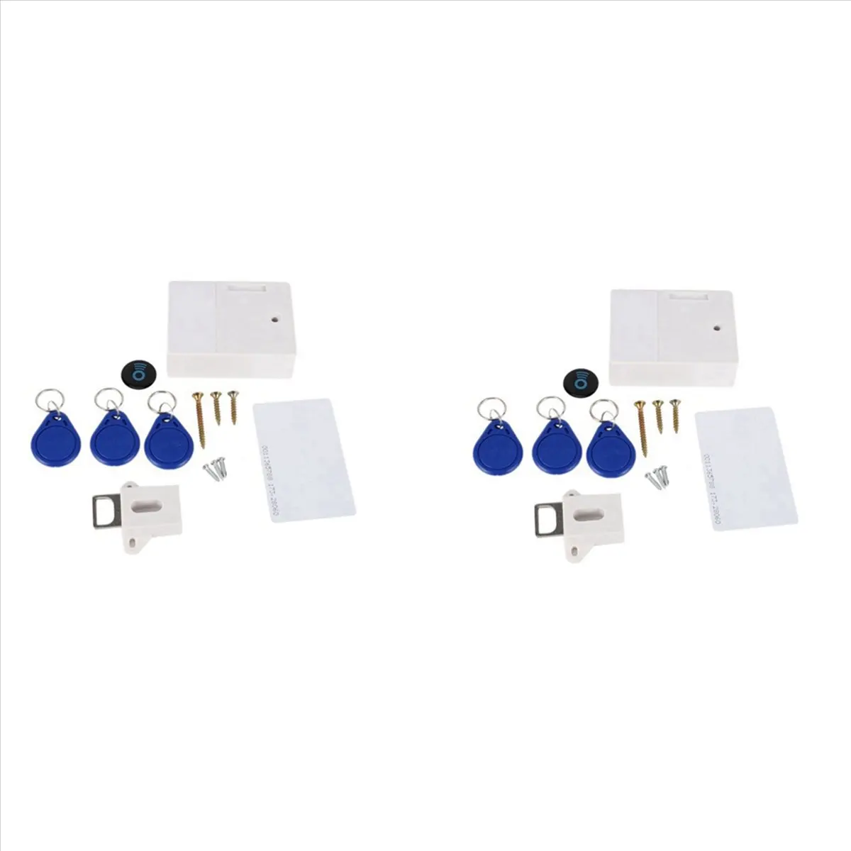 2X Digital Cabinet Intelligent Electronic Locks Invisible Sensor Lock EMID IC Card Drawer For Wardrobe Hardware B-Y41A