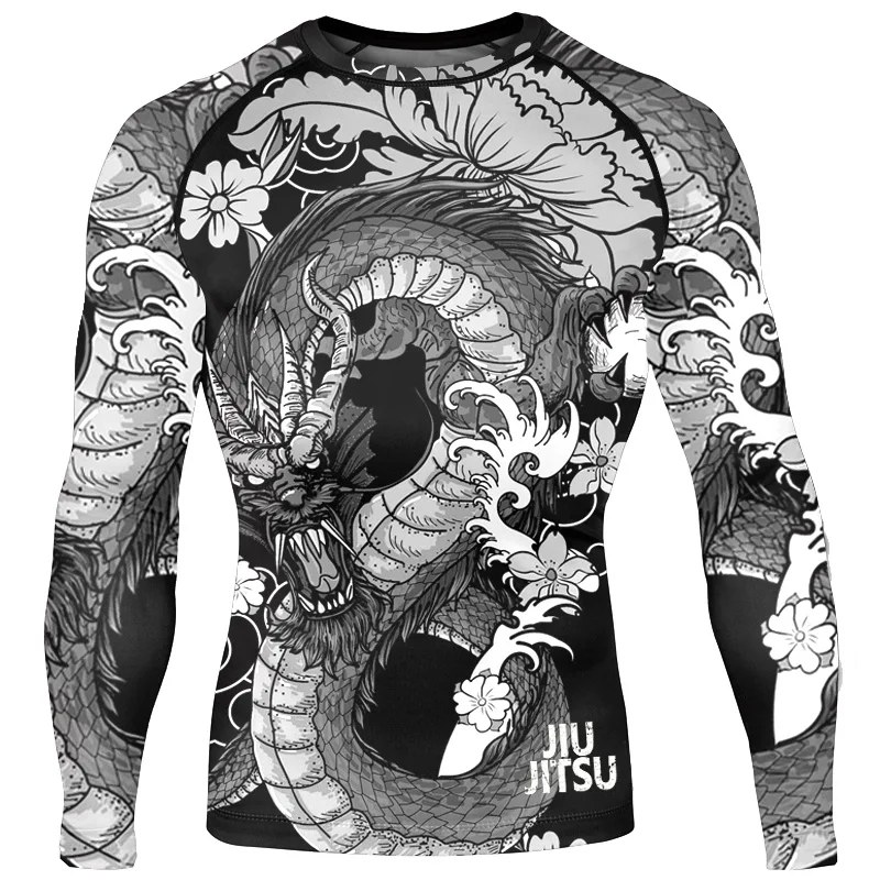 

Custom men's long sleeve dry compression sport shirt, can add your photo