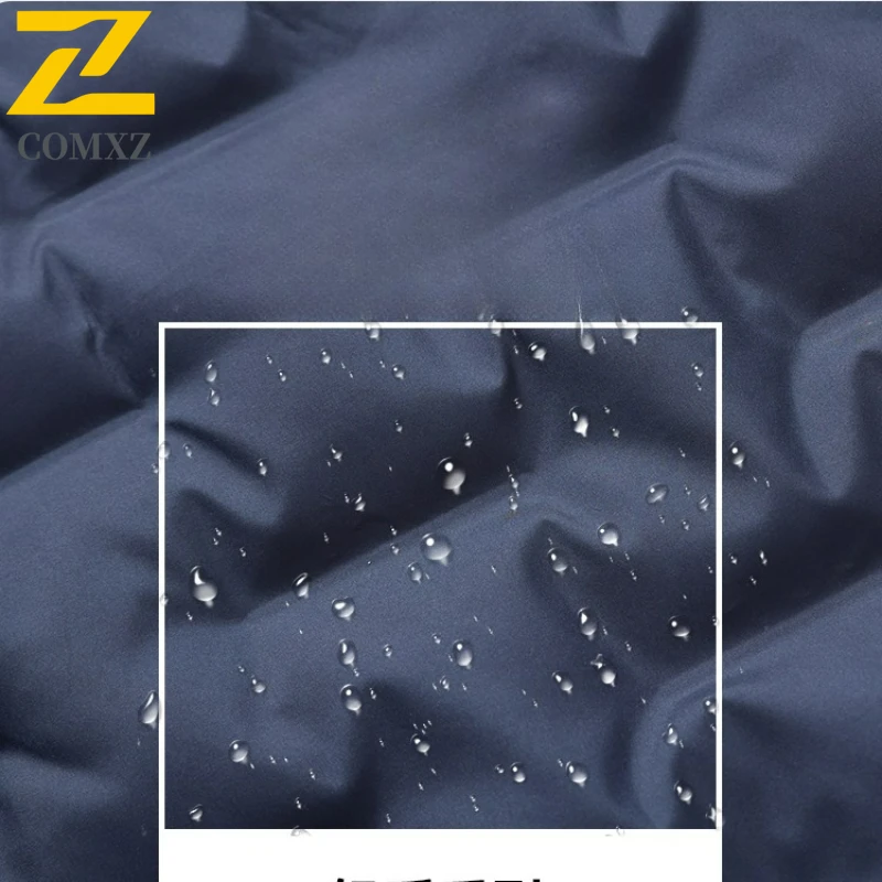 COMXZ Mens Short Down Jacket Ultra Light Outdoor Work Cold Resistant Puffer Jackets Hooded Business Casual Warm Winter Coat