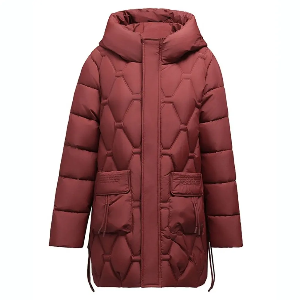 

Women's Cotton-padded Coat Middle-aged And Elderly Winter down Mid-length Thickened Fashionable And Comfortable Outerwear