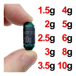 5Pcs Anti-explosion lead Scale lead skin adjustable weight fast lead counterweight fishing lead fishing gear