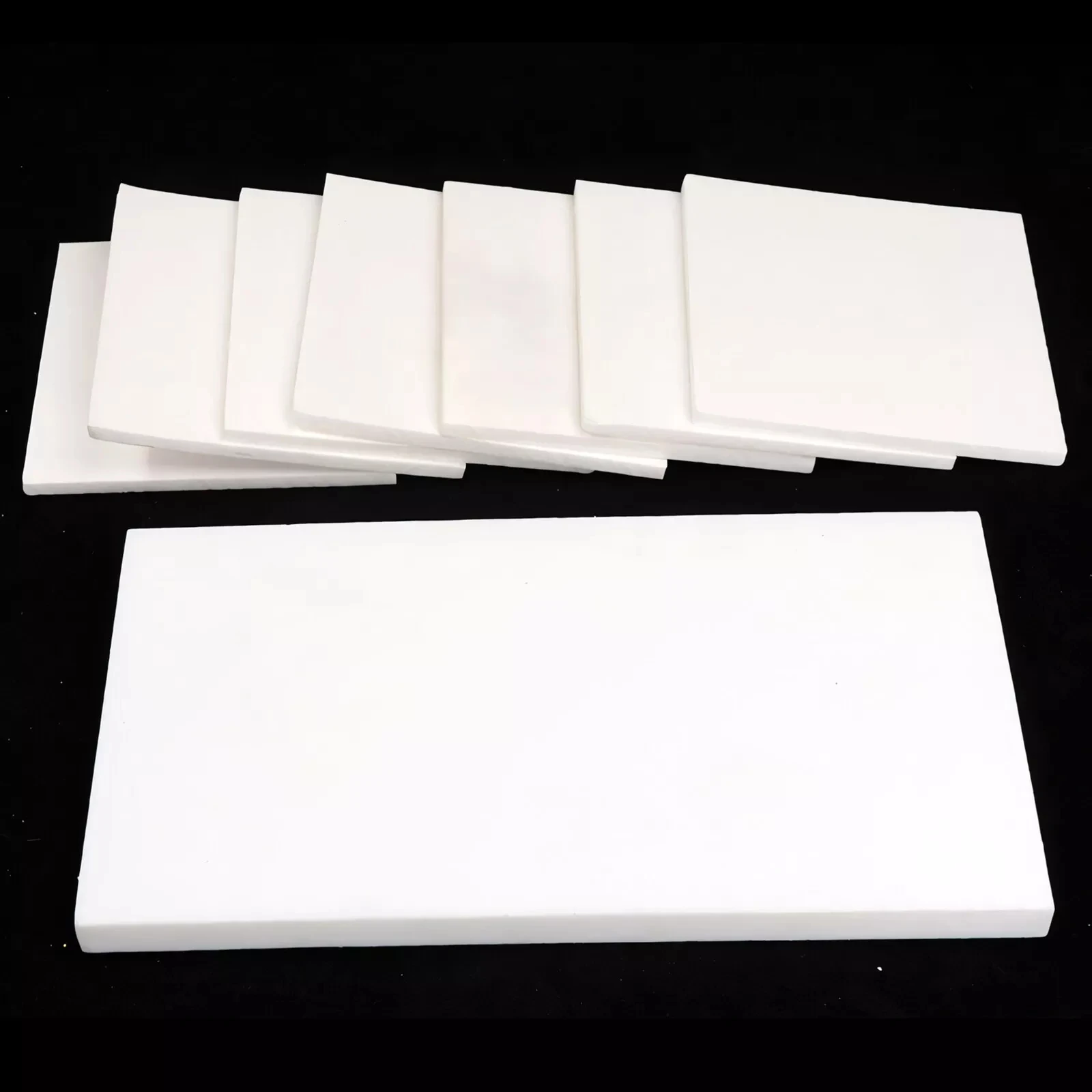 PTFE Plate Sheet White Hard Plastic Panel High Temperature Polytef Plate Thick 0.2/0.3/0.4/0.5/0.6/0.8/1/3/4/5/6/8/10/12/15~30mm