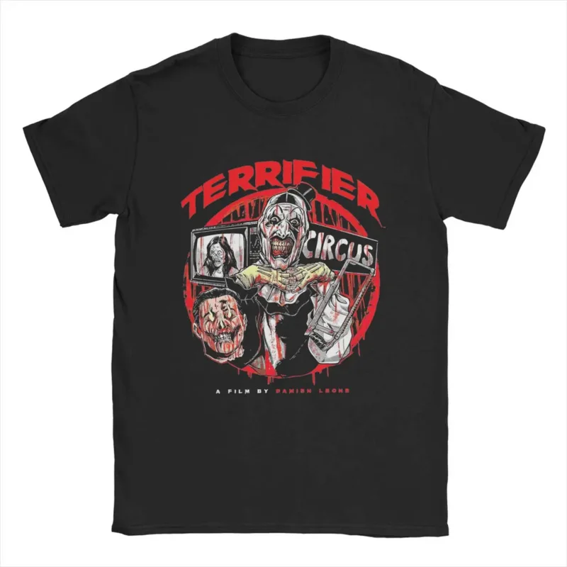 Terrifier smile T shirt men's cotton cool T-shirt crewneck tee shirt short sleeve clothes plus size