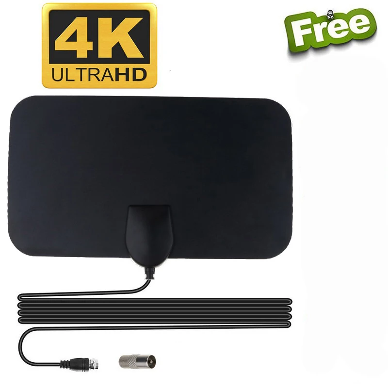 

Smart Antenna TV Digital DVB-T2 4K 1080P HDTV 50 Miles Signal Receiver Stickable Soft Indoor Antenna TV 20dBI with Amplifier